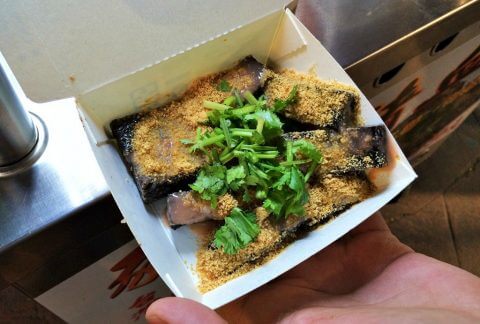 Taiwanese Street Food: Pig Blood Cake